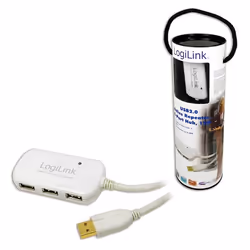 LogiLink UA0108 hub & concentrateur 480 Mbit/s Blanc