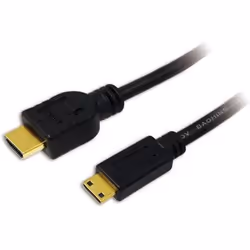 LogiLink CH0021, 1 m, HDMI Type A (Standard), HDMI Type C (Mini), 8,16 Gbit/s, Noir