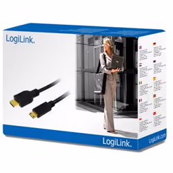 LogiLink CH0021 câble HDMI 1 m HDMI Type A (Standard) HDMI Type C (Mini) Noir