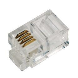 LogiLink RJ10 connecteur de fils Transparent