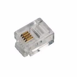 LogiLink RJ11, RJ11, Transparent, Or, RoHS, 100 pièce(s)