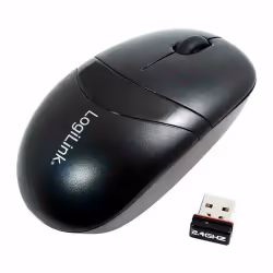 LogiLink ID0069, Optique, RF sans fil, 1000 DPI, Noir