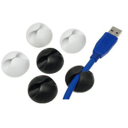 LogiLink KAB0009 range-câbles et serre-câbles Noir, Blanc 6 pièce(s)