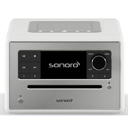 Sonoro ELITE SO-911 Numérique DAB+, FM Blanc, Argent