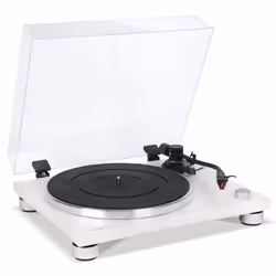 Sonoro PLATINUM Tourne-disque entraîné par courroie Noir, Argent, Blanc Manuel