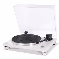 Sonoro PLATINUM Tourne-disque entraîné par courroie Noir, Argent, Blanc Manuel