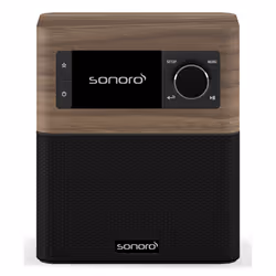 Sonoro STREAM, Internet, DAB, DAB+, FM, TFT, 6,1 cm (2.4"), 802.11a, 802.11b, 802.11g, Wi-Fi 4 (802.11n), Noir, Marron