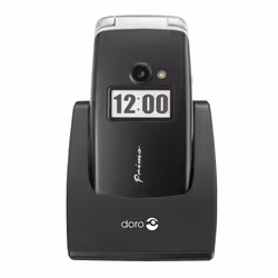 Doro Primo 413, Clapet, SIM unique, 6,1 cm (2.4"), 2 MP, 1050 mAh, Noir