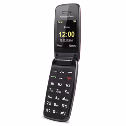 Doro Primo 401, Clapet, SIM unique, 5,08 cm (2"), Bluetooth, 800 mAh, Noir, Rouge