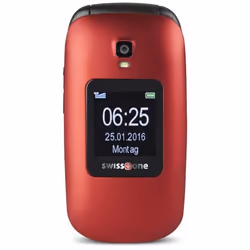 Swisstone BBM 625, Clapet, SIM unique, 6,1 cm (2.4"), 0,3 MP, 800 mAh, Rouge