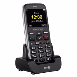 Doro Primo 368 Noir, Graphite Téléphone pour seniors