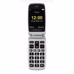 Doro Primo 408, Clapet, SIM unique, 7,11 cm (2.8"), 0,3 MP, 1000 mAh, Graphite, Gris, Argent