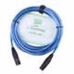 Câble pour microphone XLR - Pronomic - 5 m - Bleu métallique - 3 pôles - Protection haute qualité