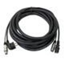Pronomic Câble pour haut-parleur combinaison courant/signal (10 m).