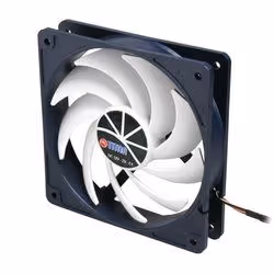 Titan TFD-12025H12ZP/KU(RB), Ventilateur, 35 dB, Noir, Blanc