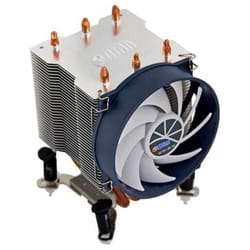 Titan TTC-NK35TZ/R(KU) système de refroidissement d’ordinateur Processeur Refroidisseur d'air 9,5 cm Aluminium, Noir, Blanc