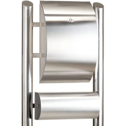 Zelsius - Boîte aux lettres stationnaire Boîte aux lettres en acier inoxydable à double tube