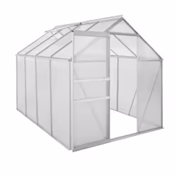 Zelsius Serre en aluminium pour le jardin | 250 x 190 cm | Panneaux de 4 mm | Utilisable serre à tomates, châssis de couche e ...