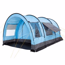 CampFeuer Tente tunnel pour 6 personnes Relax6  gris - bleu clair