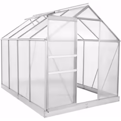 Zelsius Serre en aluminium pour le jardin | 250 x 190 cm | Panneaux de 4 mm | Utilisable serre à tomates, châssis de couche e ...