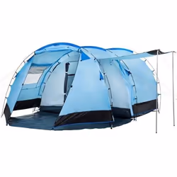 CampFeuer Tente tunnel pour 4 personnes Super   bleu - noir
