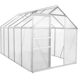 Serre en aluminium pour le jardin (sans base) 310 x 190 cm Panneaux de 6 mm - Zelsius