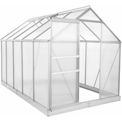 Zelsius - Serre en aluminium pour le jardin (avec base) 310 x 190 cm Panneaux de 6 mm
