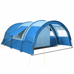 CampFeuer Tente tunnel Multi pour 4 personnes  bleu - bleu clair  5000 mm