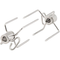 Zelsius - BBQ-Toro Aiguilles de viande en acier inoxydable 2 pièces Pinces pour brochette