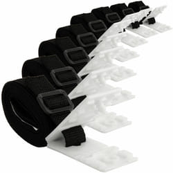 Zelsius - Set de 8 sangles de maintien Clips de fixation pour les enrouleurs