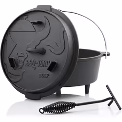 BBQ-Toro 6 QT Premium Dutch Oven - DO6P Le Dutch Oven est une casserole traditionnelle lourde en fonte et un couvercle parfai ...