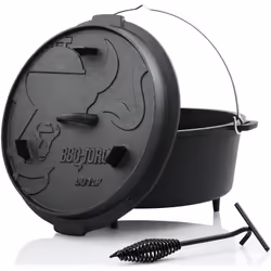 Description générale Le Dutch Oven BBQ-Toro de 12 QT est une casserole traditionnelle en fonte, idéale pour cuisiner, frire, ...