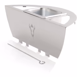 BBQ-Toro Premium Insert de fumage en acier inoxydable "Midland" pour gril sphérique Ø 57 cm L´insert de fumage idéal pour vot ...