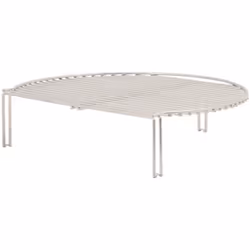 BBQ-Toro Grille chauffante ronde en acier inoxydable | Grille chauffante universelle Barbecue sur deux étages Transformez vot ...