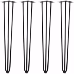 Zelsius Pieds de table en acier | 71 cm - noir Construisez votre propre table à manger, table de travail ou table d'appoint.  ...