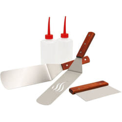 No Brand - BBQ-Toro Set d'accessoires pour plancha en acier inoxydable (5 pièces) Ensemble de barbecue avec spatule, bouteilles à gicler Outils pour
