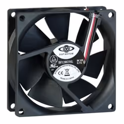 Inter-Tech 88885181, Ventilateur, 8 cm, 27,2 dB, 45,15 cfm, Noir