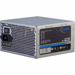 Inter-Tech Coba CES-350B, 350 W, 115 - 230 V, 50 - 60 Hz, 8 A, +3.3V,+5Vsb,+12V1,-12V,+12V2,+5V, Actif