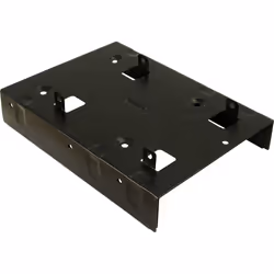 Inter-Tech 88885232, 2x 2,5", Panneau de façade, 2.5", Noir, Acier, 35 mm