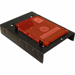 Inter-Tech 88885232 Obturateur de baie de lecteur 2x 2,5" Panneau de façade Noir