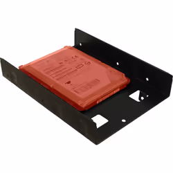 Inter-Tech 88885232 Obturateur de baie de lecteur 2x 2,5" Panneau de façade Noir - Vue supplémentaire 4