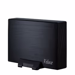 Inter-Tech Veloce GD-35612, 3.5", SATA, Série ATA II, 5 Gbit/s, Noir