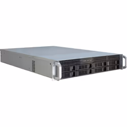 Inter-Tech IPC 2U-2408, Support, Serveur, Noir, Acier inoxydable, ATX, EATX, micro ATX, Mini-ITX, SSI EEB, Acier, HDD, Réseau ...