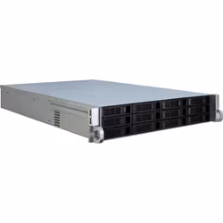 Inter-Tech IPC 2U-2412, Support, Serveur, Noir, Argent, ATX, EATX, micro ATX, Mini-ITX, SSI EEB, Métal, 2U