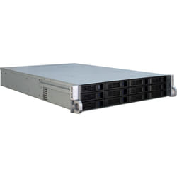 Inter-Tech IPC 2U-2412 Support Noir, Argent