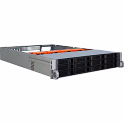 Inter-Tech IPC 2U-2412 Support Noir, Argent