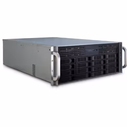 Inter-Tech 4U-4416L, Support, Serveur, Noir, Argent, ATX, EATX, micro ATX, Mini-ITX, SSI EEB, Métal, 4U