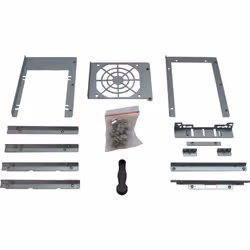 Inter-Tech 4U-4416L Support Noir, Argent - Vue supplémentaire 7