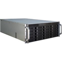 Inter-Tech IPC 4U-4420 Support Bleu, Acier inoxydable