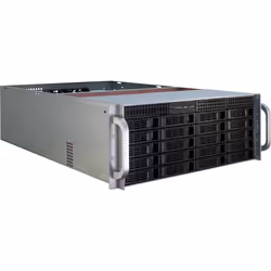 Inter-Tech IPC 4U-4420 Support Bleu, Acier inoxydable